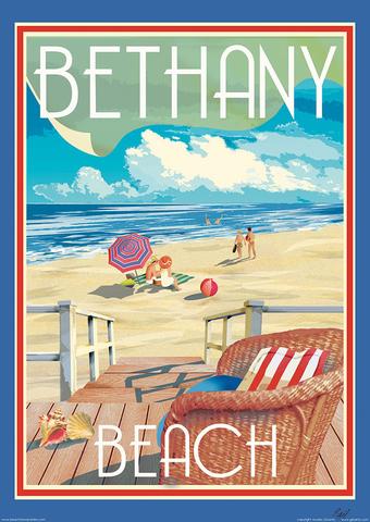 Bethany Beach Chair Poster