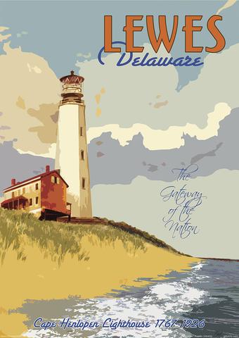 Lewes Lighthouse Poster