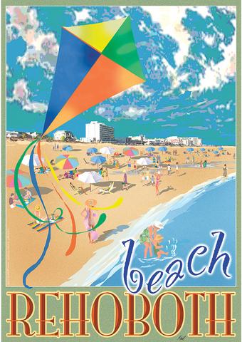 Rehoboth Beach Kite Poster